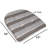 Bradford Striped Indoor U Shaped Memory Foam 17" x 16" Chair Cushion-875061323-875061324