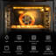 24 po 2,83 pi³ Four mural électrique simple avec convection et nettoyage manuel en acier inoxydable, porte en verre trempé