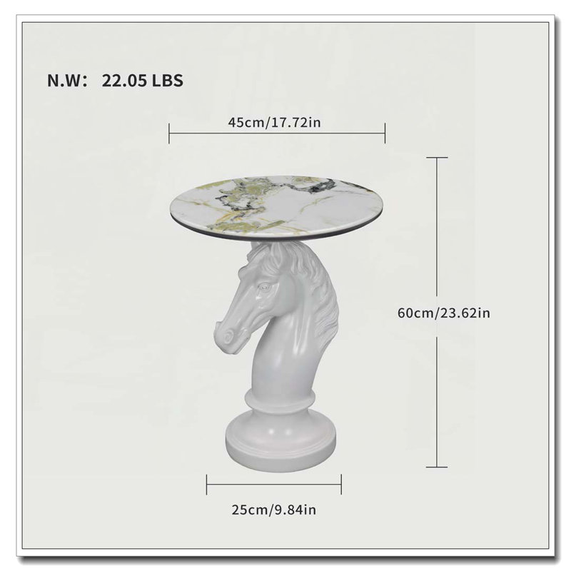 Tables d'appoint de table d'appoint, White