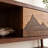 Solid Elm Wood Sideboard Storage Cabinet-484134570