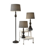 Chiu 60'' Black Column Floor Lamp