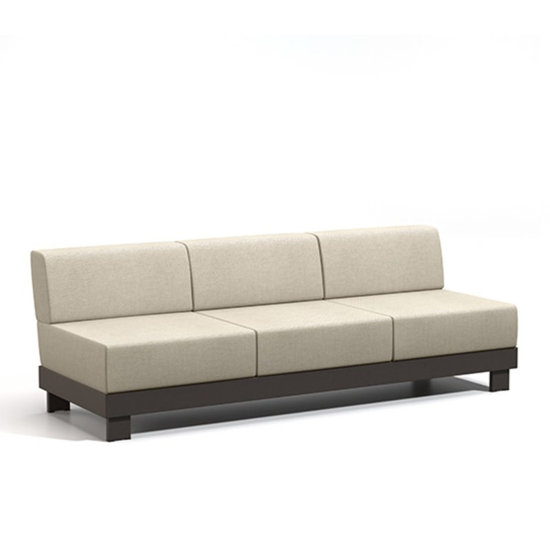 Urban Armless Sofa With Cushion, Main Street Putty, Onyx