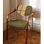 Fauteuil à dossier en acier inoxydable French Vintage