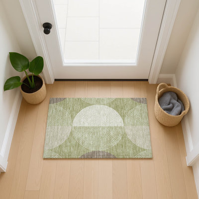 Machine Washable Indoor/Outdoor Howle ACN2281 Geometric Rug