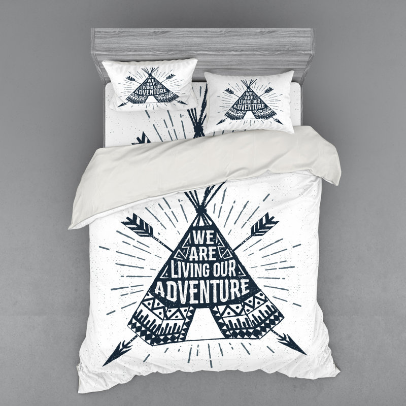 Adventure Rustic Polyester Duvet Cover, Queen Duvet Cover + 3 Additional Pieces
