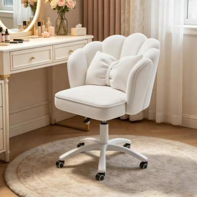 Fauteuil de bureau pivotant en velours XUEGW