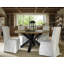 Teak Round Solid Wood Top Dining Table-1203990081