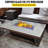 43" x 13" Rectangle Fire Pit Tempered Glass Wind Guard | Outdoor Fire Pit Accessory