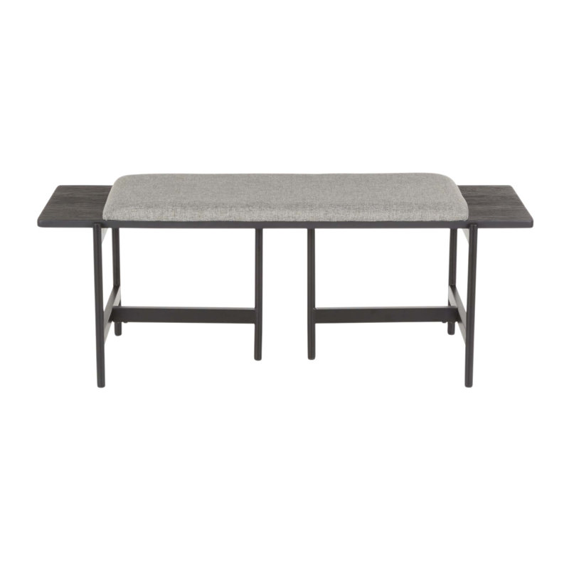 Banc en métal et tissu Chloe