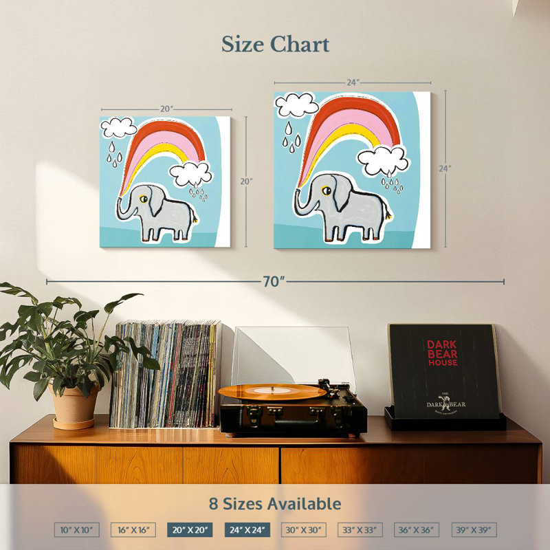 Ashelle Wild About You Elephant, H 24 po x l 24 po