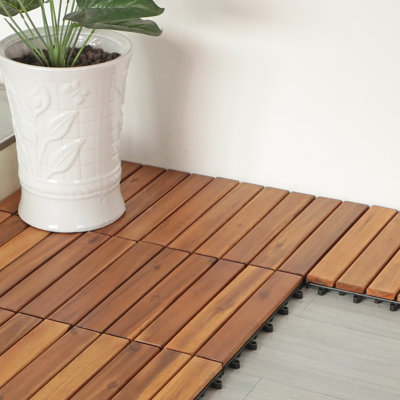 Carreau de terrasse en bois Zariah