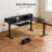 Height-Adjustable L-Shaped Standing Desk with Fabric Drawers, Electric Corner Computer Desk with Keyboard Tray,Home Office Desk with Space-Saving Work Surface,Stand-Up Desk with Monitor Stand-898763044