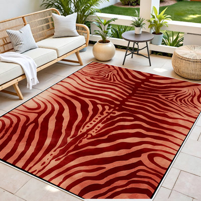  Area Rug Living Room Rugs 6x9ft Soft Indoor Carpet Modern Rug with Non Slip Rubber Backing for Under Dining Table Home,Zebra animal print