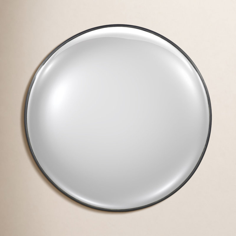 Iron Wall Mirror, Matte Black