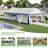  13FT x 26FT Canopy with Rolled Sidewalls,White & Blue-102834525-124639097