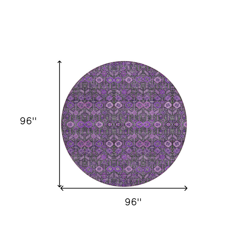 Tapis d'intérieur rond 8 pi