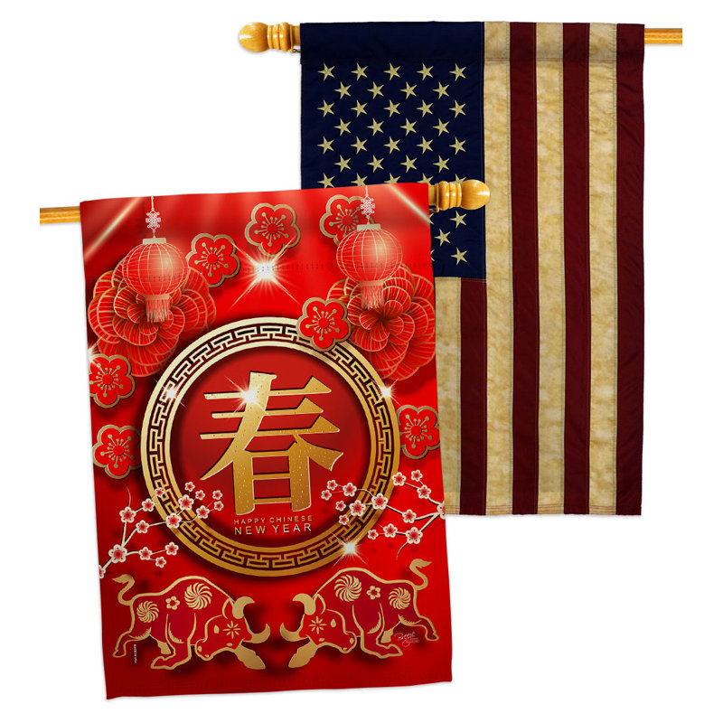 Drapeau de maison 40 x 28 po Ox