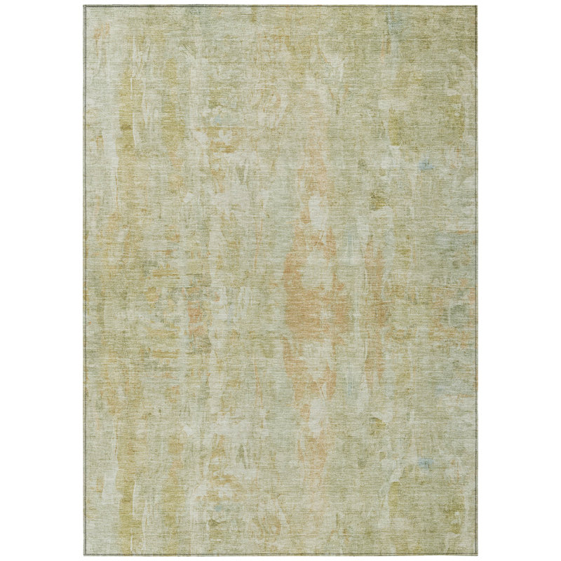 Machine Washable Indoor/Outdoor Chantille ACN2310 Abstract Rug, Rectangle 3' x 5'