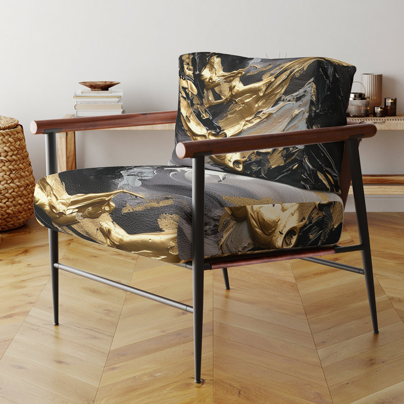 Fauteuil d'appoint Centeio, Doré