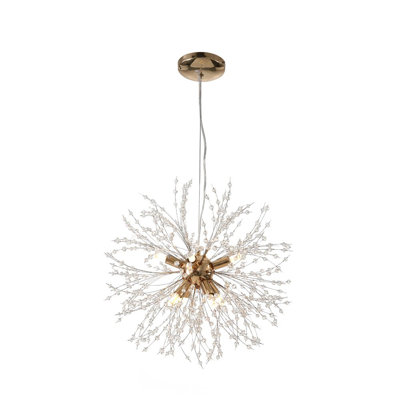 Lustre sphérique en cristal 8 lumières Yavian