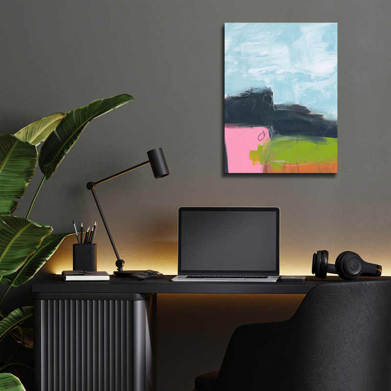 'Landscape No. 97' by Jan Weiss Acrylic Glass Wall Art, 16" H x 12" W x 0.13" D