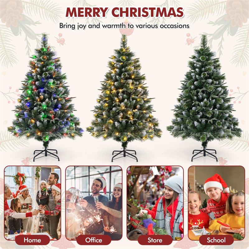 Lighted Artificial Christmas Tree