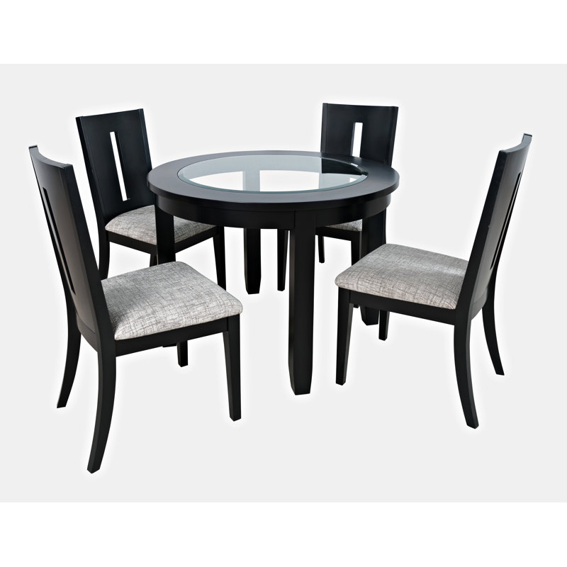 Ensemble repas pour 4 personnes Jessim, Noir