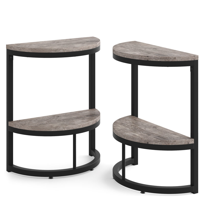 Adasha End Table Set, Gray