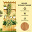 Jardinières en bois multifonctionnelles avec treillis, style rustique pour le jardin
