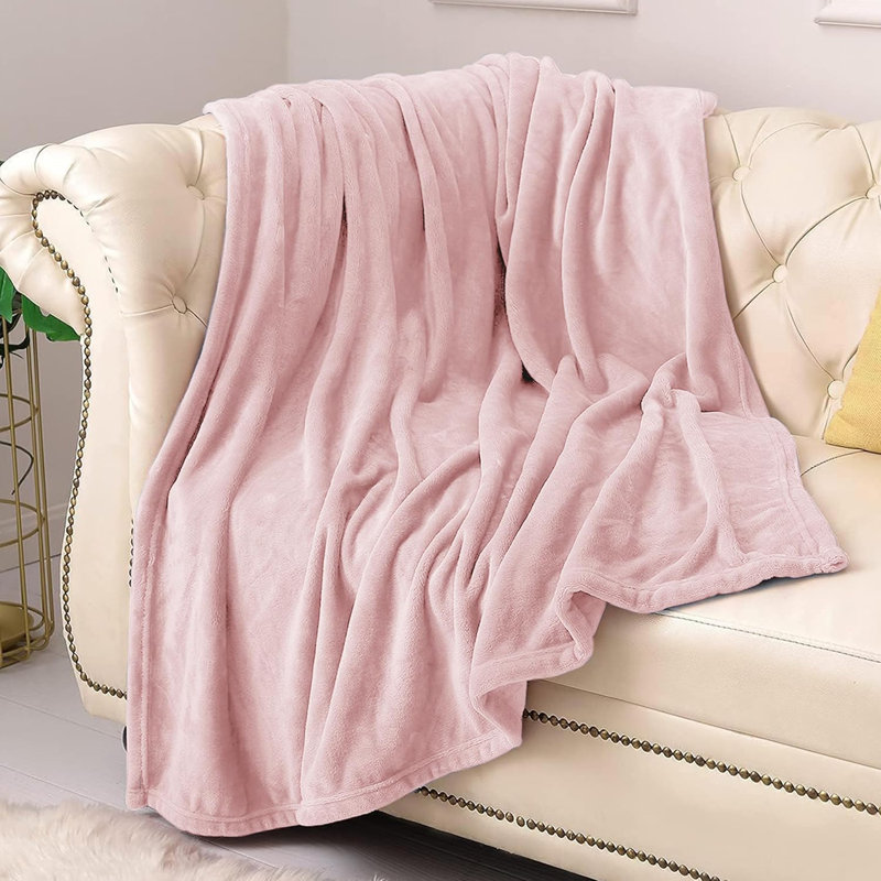 Prime Linens Weighted Throw Blanket, King, Pink