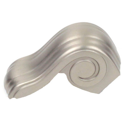 Tirette fantaisie avec passe-main zinc et coulée Volute