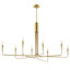 8 - Light Dimmable Modern Linear Chandelier-1977509129