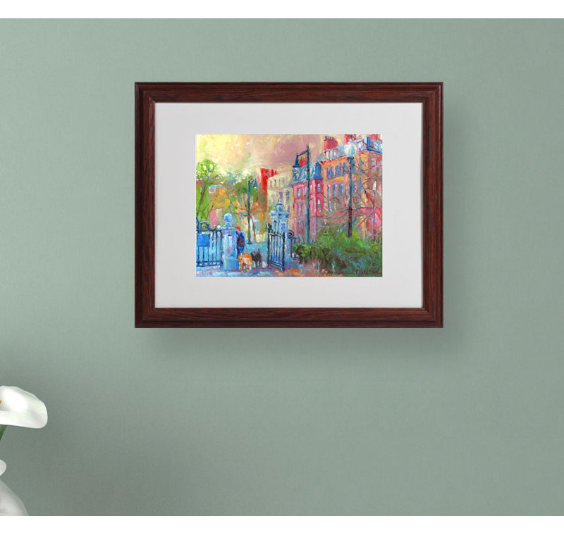 «», reproduction d’art sur toile encadrée Boston, H 16 po x l 20 po x P 0,5 po, Grain de bois