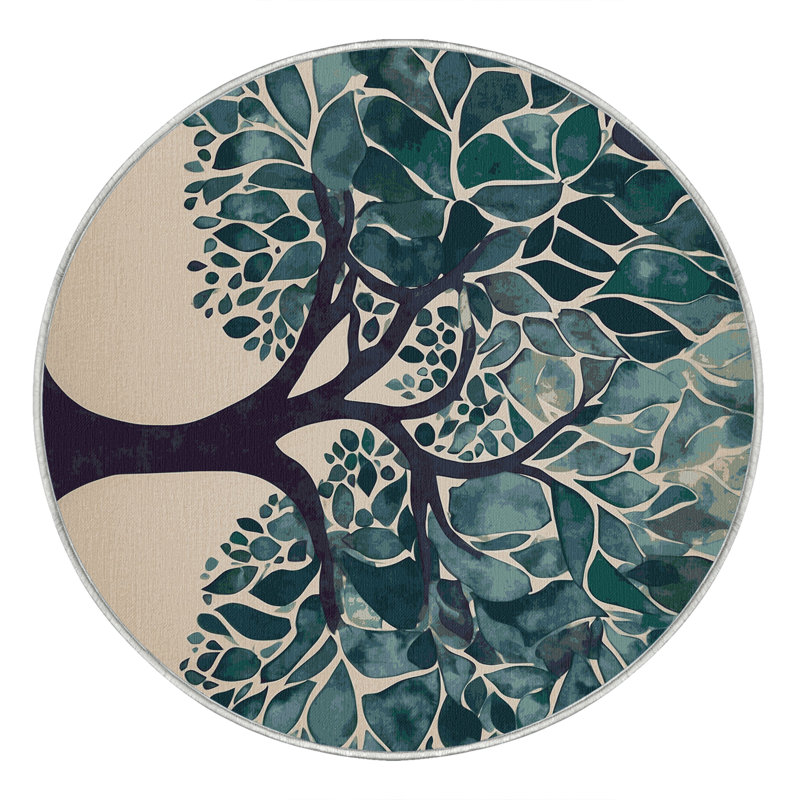 Tapis ombré Glade, Rond 4 pi
