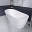 Baignoire de trempage autoportante en acrylique 55 po. X 27,5 po.