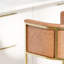 Tabouret de bar 31 po Tabouret de bar en cuir de polyuréthane brun clair