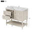 Ensemble de meuble-lavabo autoportant avec 4 tiroirs-115367011