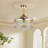 42" Gamlet Rose Gold Crytal Ceiling Fan with Remote Control Kit