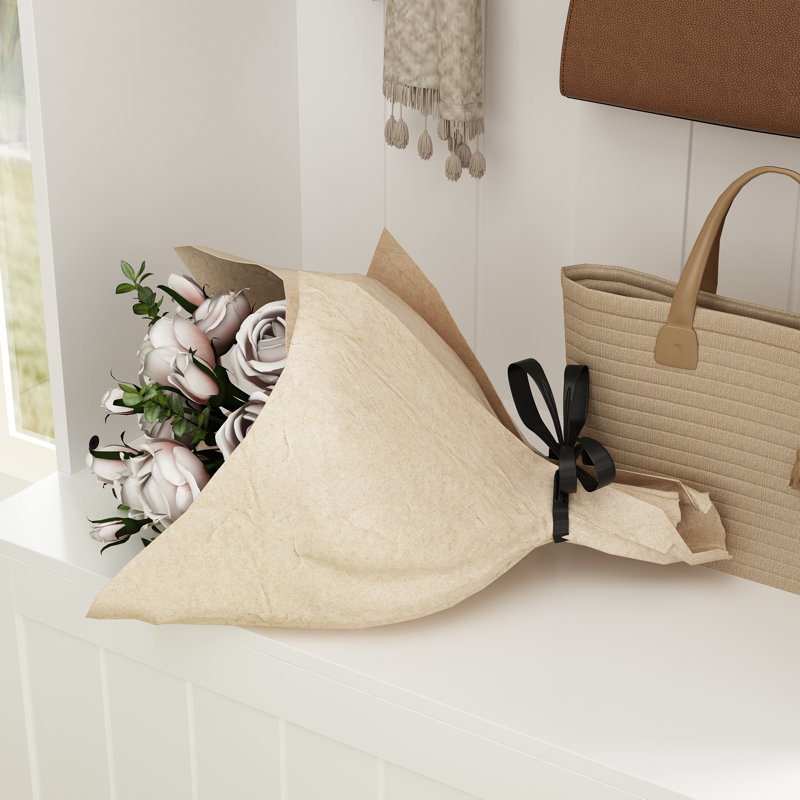Arbre d'entrée Ashya avec banc et rangement pour chaussures