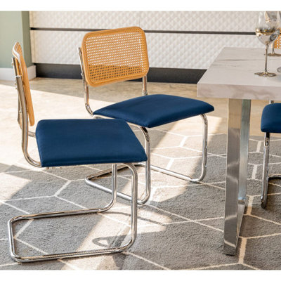 Boho 46 cm H Velvet Cantilever Chair