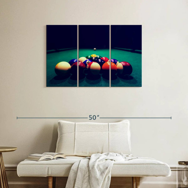 Senne Billiard Balls, 24" H x 38" W