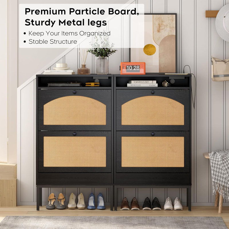 Flip Drawer Shoe Storage Cabinet