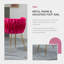 Chaise d'appoint rembourrée en velours Evanni-333893694-316044269