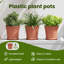 Round Flower Pot 6 Pcs Plastic-701502282-701502283