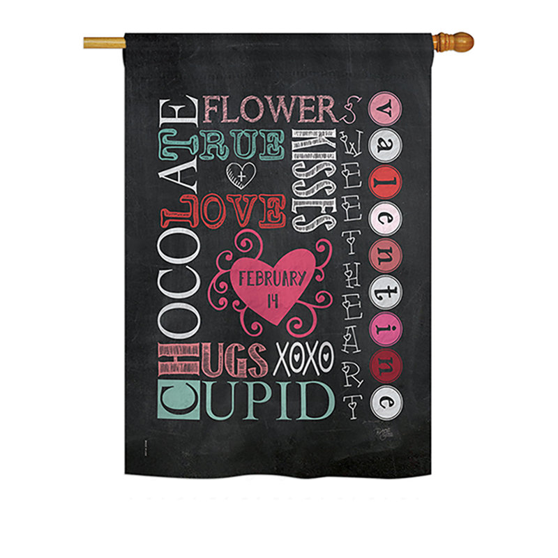 Polyester à 2 côtés 40 x 28 po drapeau maison