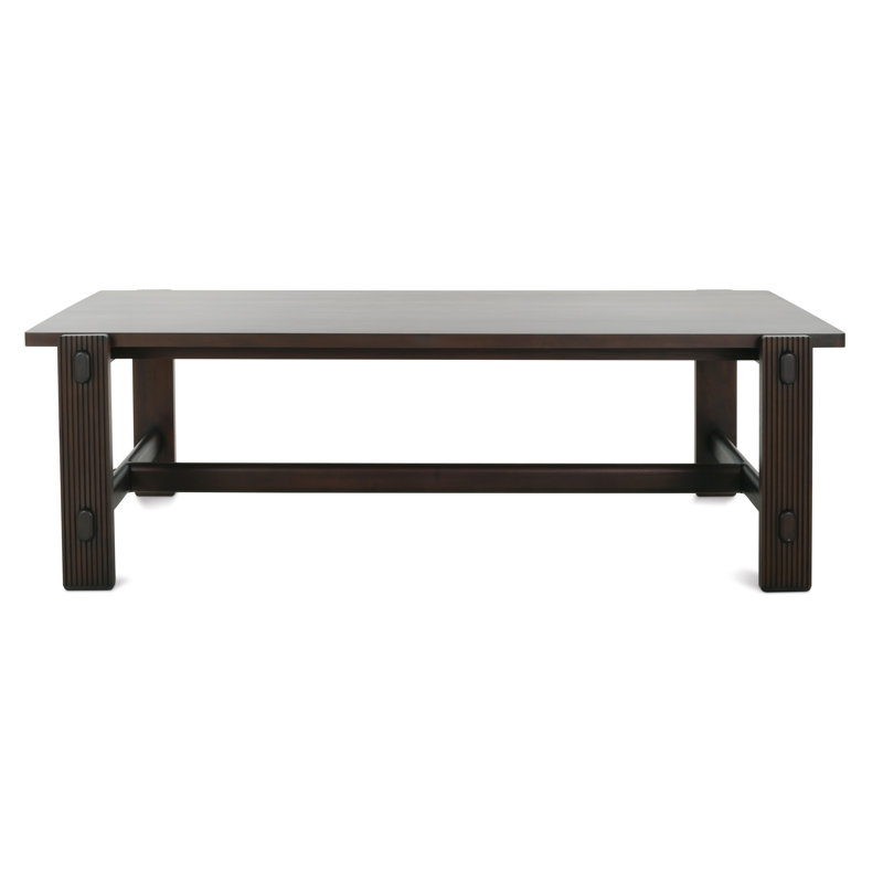 Kindred Dining Room Table, Dark Brown Wood, Wood