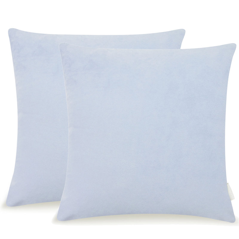 Housse et insert de coussin décoratif , Bleu pastel