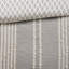 Ensemble d'édredon en jacquard de coton 3 pièces gris