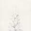 Arbre de Noël blanc de 7,5 pi avec support en métal pliable - 1000 pointes pour une décoration charmante
