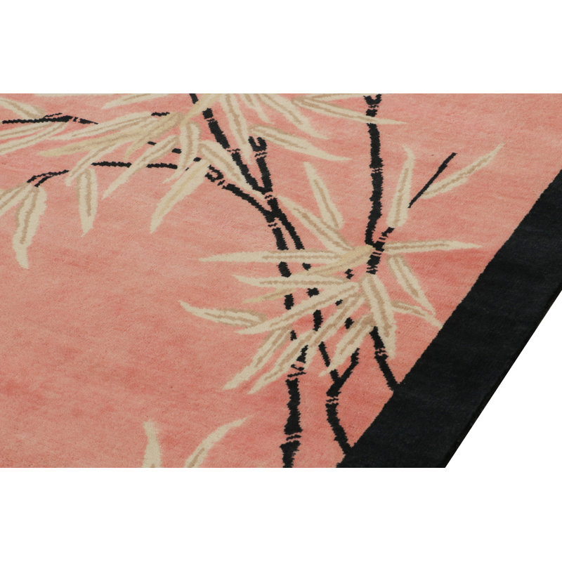 Hand Knotted Wool Area Rug, Rectangle 6' x 9'